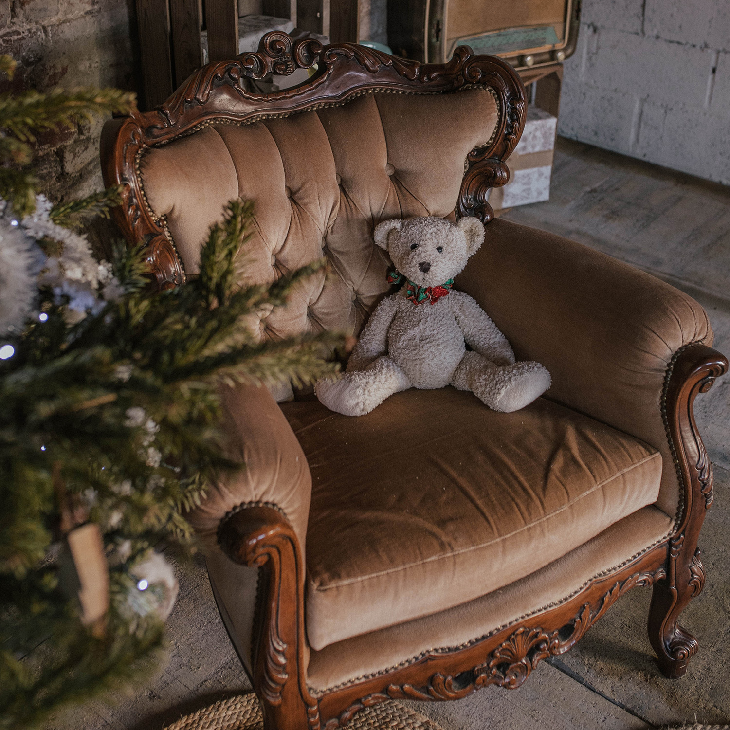 Fauteuil Beige Charles