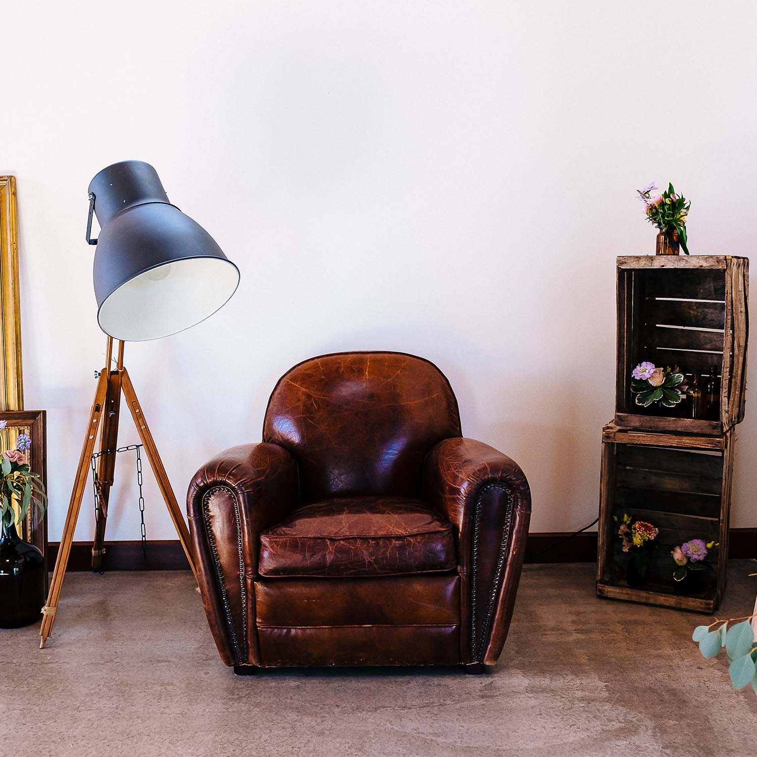Fauteuil Club Marron 2