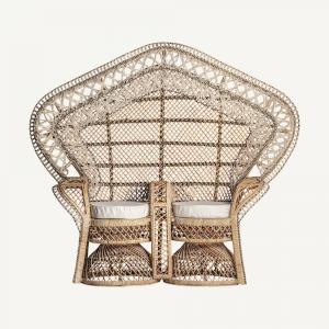 Fauteuil Banquette Double Osier Emmanuelle L