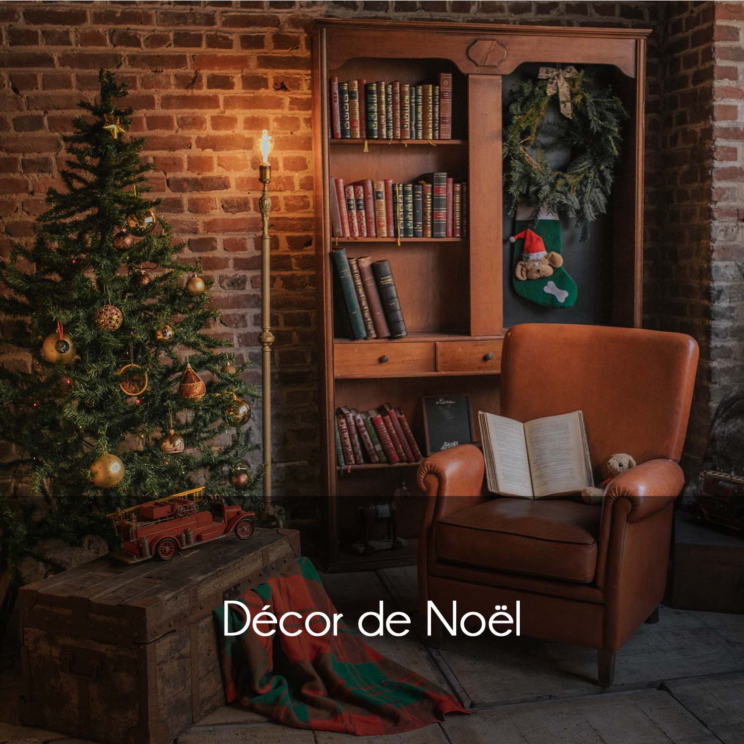 Decor De Noel Avec Bandeau Noir