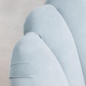 Fauteuil En Velours Morla Bleu 4L
