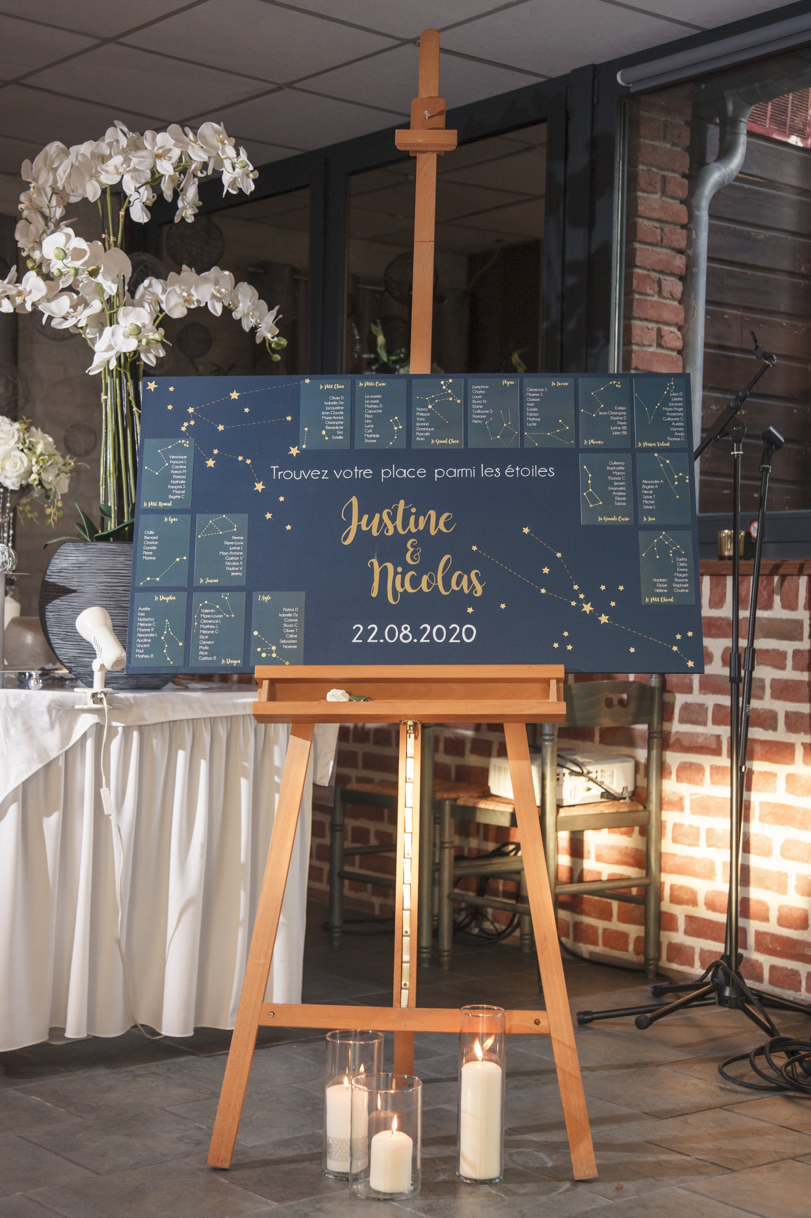Plan De Table Theme Etoiles