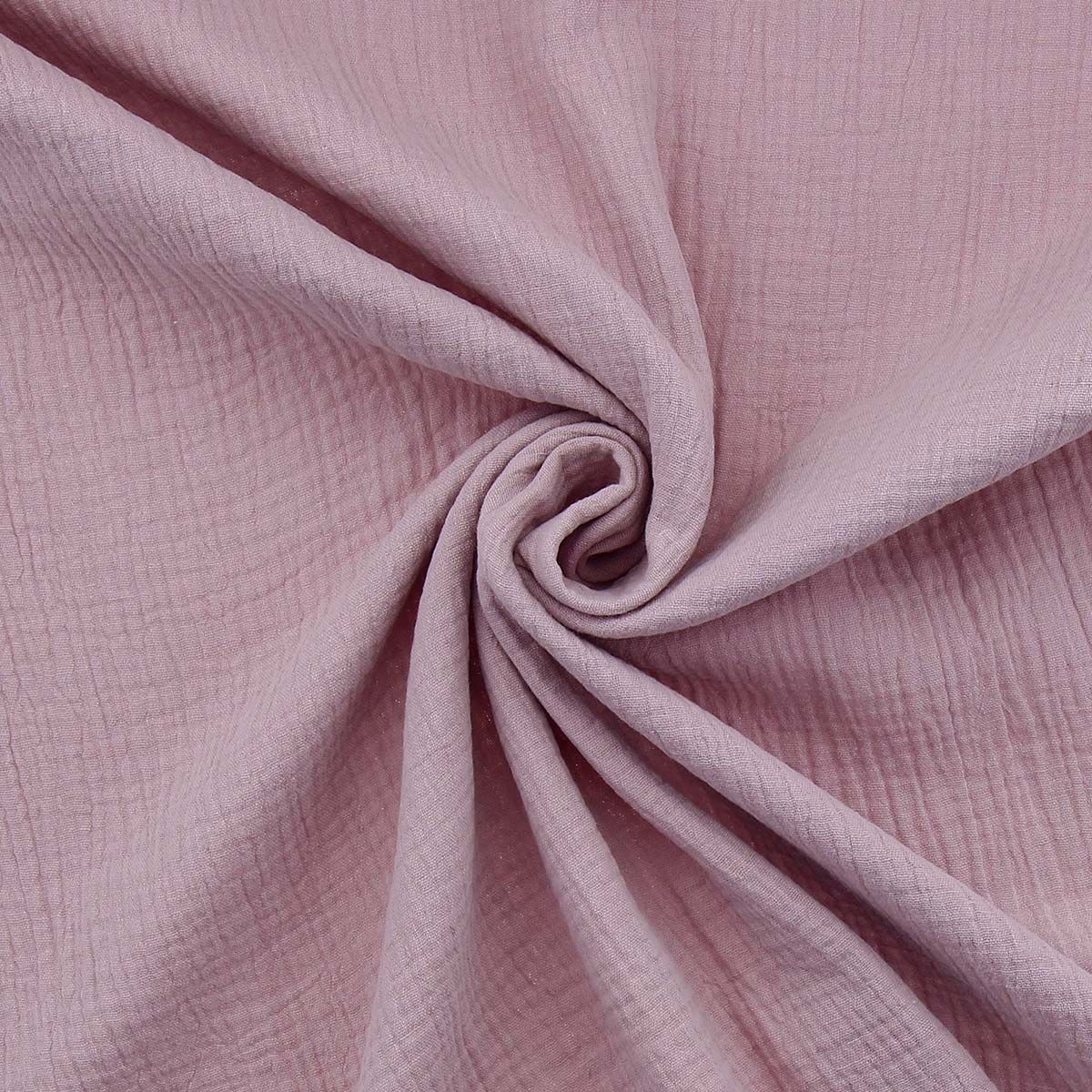 Tissu Double Gaze De Coton Glycine