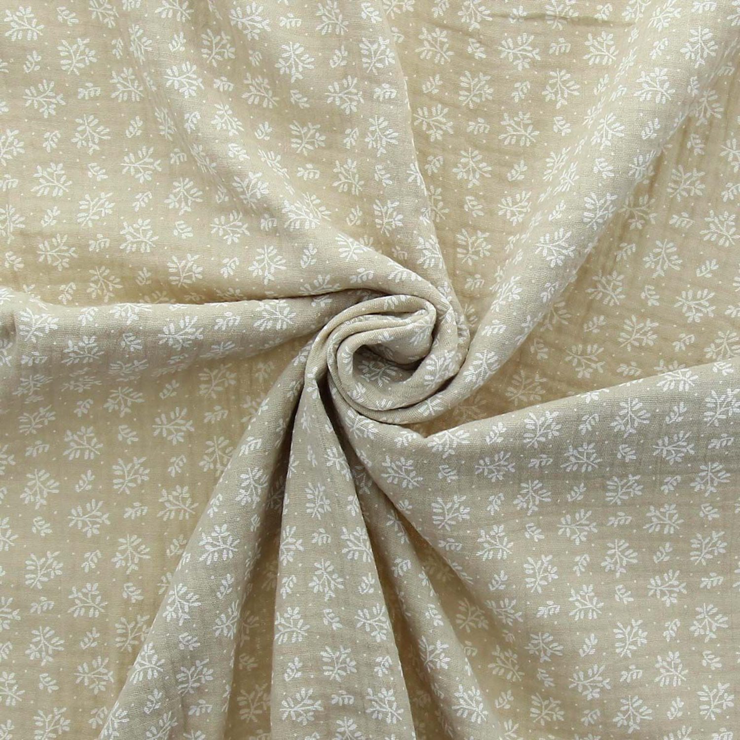 Serviette Taupe A Motif
