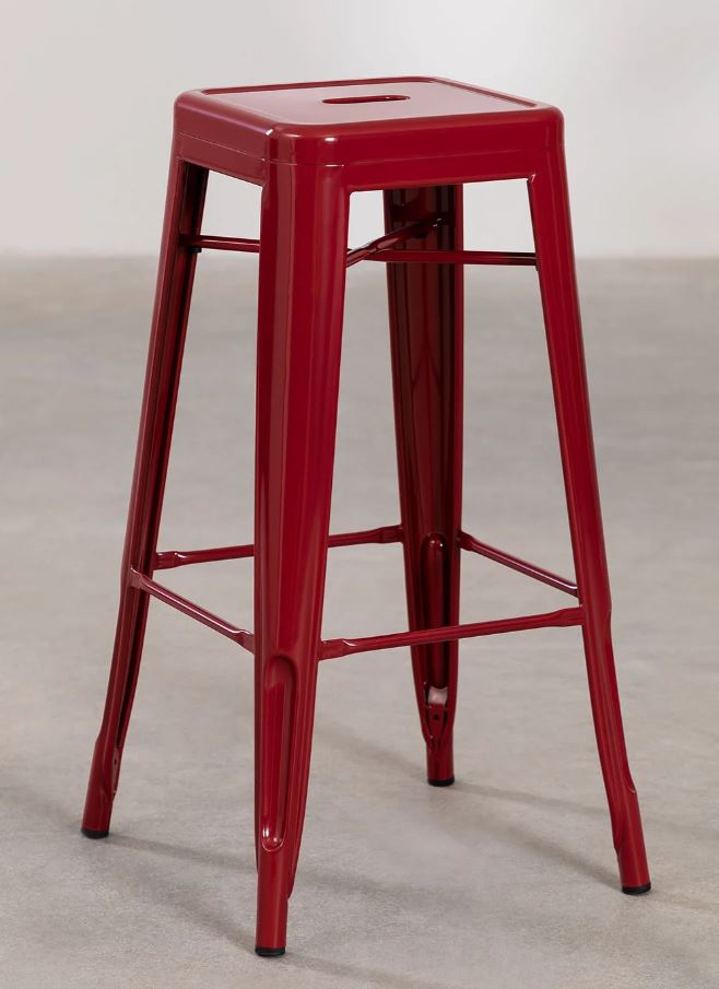 Tabouret Rouge Fonce