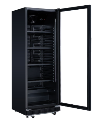 11 Refrigerateur Noir Vitre 347 L